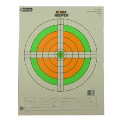 Champion Orange/Green Bullseye Scorekeeper 100-Yard Small Bore Rifle Sight-In Target 12-Pack
