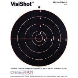 Champion VisiShot 8" Bullseye Target 10-Pack