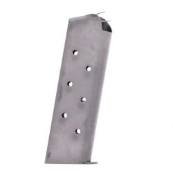 Chip McCormick 1911 Shooting Star Classic .45 ACP 8-Round Stainless Steel Magazine With Pad Right View With Base Plate