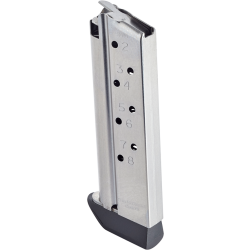 CMC Products Match Grade 1911 Compact 9mm 8-Round Stainless Steel Magazine With Pad