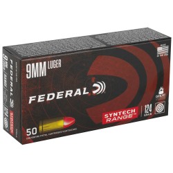 Federal Syntech 9mm Luger Ammo 124gr TSJRN 50 Rounds