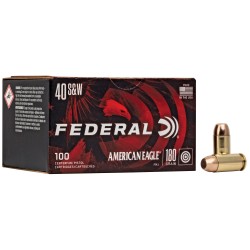 Federal American Eagle .40S&W 180gr FMJ 100-Round Box