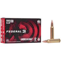 Federal American Eagle .223 Remington 62gr FMJ 20-Round Box