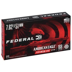 Federal American Eagle 7.62x51mm NATO Ammo 168gr OTM 20 Rounds