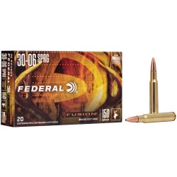 Federal Fusion .30-06 Springfield Ammo 150gr Soft Point 20-Round Box