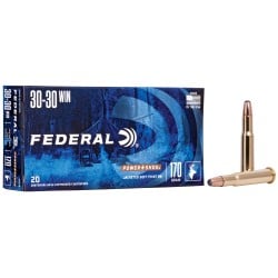 Federal Power-Shok .30-30 Winchester Ammo 170gr Soft-Point 20 Rounds