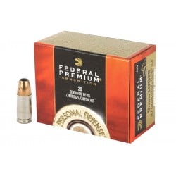 Federal Premium Hydra-Shok 9mm Ammo 147gr JHP 20-Round Box