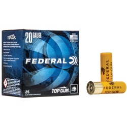 Federal Premium Top Gun 20 Gauge Ammo 2.75" #9 7/8oz 25-Round Box