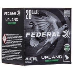 Federal Upland Steel 28 Gauge Ammo 2.75" #7.5 5/8oz 25-Round Box