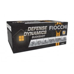 Fiocchi Defense Dynamics 12 Gauge Ammo 00 Buck Shot 10 Shells