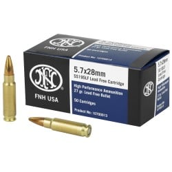 FN Self Defense 5.7x28mm Ammo 27gr SS195 Hollow-Point 50 Rounds