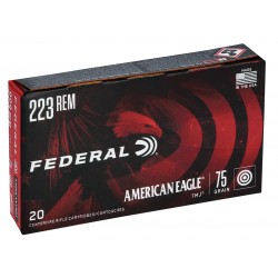 Federal American Eagle .223 Remington Ammo 75gr TMJ 20 Rounds