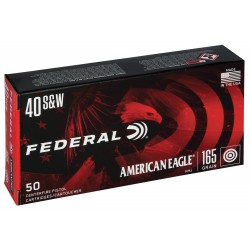 Federal American Eagle .40 S&W Ammo 165gr FMJ 50 Rounds