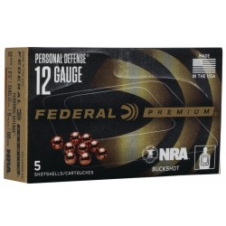 Federal Premium Personal Defense 12 GA Ammo with FLITECONTROL Wad 5 Shells