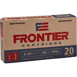 Frontier Cartridge 5.56x45mm NATO Ammo 55gr FMJ 20 Rounds