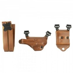 Galco Miami Classic II Right-Handed Shoulder System Holster for Glock 17/19/19X/23/26/34 Pistols