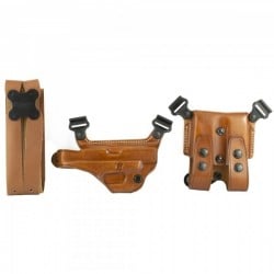 Galco Miami Classic Right-Handed Shoulder System Holster for Glock 17, 19, 19X, 26, 32, 34 Pistols