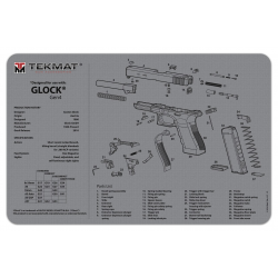 TekMat Ultra Premium Handgun Cleaning Mat for Glock G4 Pistols (Gray)