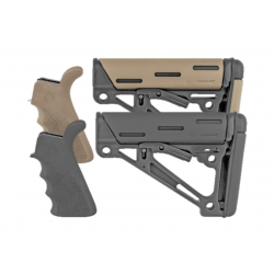 Hogue Overmolded AR-15 Pistol Grip and Mil-Spec Collapsible Stock