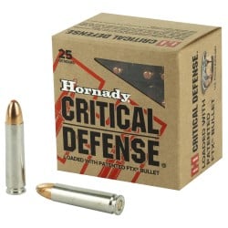 Hornady Critical Defense 30 Carbine Ammo 110gr FlexTip 25 Rounds