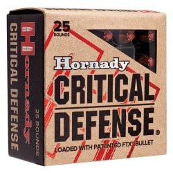 Hornady Critical Defense 9mm Ammo 115gr Flex Tip eXpanding 25 Rounds