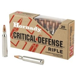 Hornady Critical Defense Rifle .223 Remington 55gr FlexTip Ammo 20 Rounds