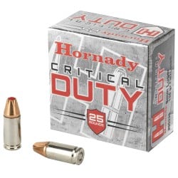 Hornady Critical Duty 9mm Ammo 135gr FlexLock Duty 25 Rounds