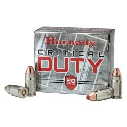 Hornady Critical Duty 9mm Luger +P Ammo 124gr FlexLock 25 Rounds
