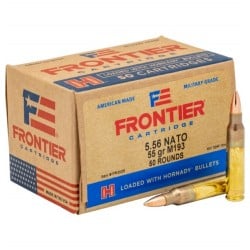 Hornady Frontier 5.56 NATO Ammo 55gr FMJ (XM193) 50 Rounds