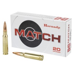Hornady Match .308 Winchester 168gr BTHP 20 Rounds