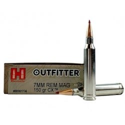 Hornady Outfitter 7mm Remington Magnum Ammo 150gr CX 20 Rounds