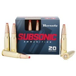 Hornady Subsonic 7.62x39mm Ammo 255gr Sub-X 20 Rounds