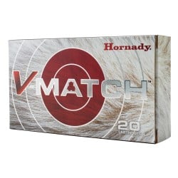 Hornady V-Match 6mm Creedmoor Ammo 80gr ELD-VT 20 Rounds