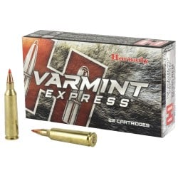 Hornady Varmint Express 22-250 Remington 55gr V-Max 20 Rounds