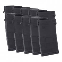 10 Pack of Magpul PMAG GEN M3 LR/SR 308/7.62x51 AR-10 20-Round Magazine Colors Combined Right View