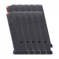 10 PACK Magpul PMAG 15 GL9 Glock 19 9mm 15-Round Polymer Magazine Left View