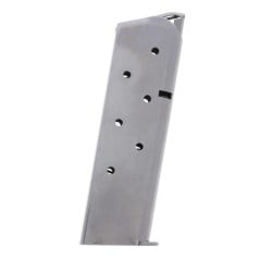 Metalform Standard 1911 Government .45 ACP Stainless Steel 7-Round Magazine with Welded Base and Round Follower