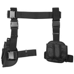NcSTAR VISM Right-Handed Universal Drop Leg Holster with Magazine Pouch