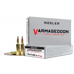 Nosler Varmageddon 17Rem Fireball Ammo 20gr FB Tipped 20 Rounds