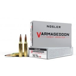 Nosler Varmageddon 243 Winchester Ammo 70gr FB Tipped 20 Rounds