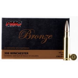 PMC Bronze .308 Winchester Ammo 147gr FMJBT 20 Rounds