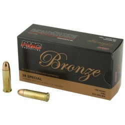 PMC Bronze .38 Special Ammo 132gr FMJ 50 Rounds