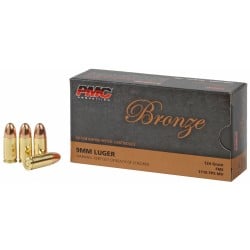 PMC Bronze 9mm Ammo 124gr FMJ 50 Rounds