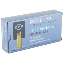 PPU Rifle Line .30-30 Winchester 150gr Flat Soft Point Ammo 20 Rounds