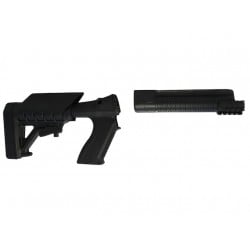 ProMag Archangel Mossberg 500 / 590 12 Gauge Polymer Tactical Pistol Grip Stock with Recoil Pad and Tri-Rail Forend