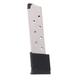 ProMag 1911 .45 ACP 10-round Government, Commander Magazine Nickel-Plated Steel Left View