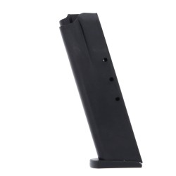 ProMag CZ-75, TZ-75, Magnum Research Baby Eagle 9mm Luger 15-round Magazine Blued Steel Left View