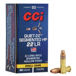 CCI Quiet-22 .22LR Ammo 40gr SHP 50 Rounds