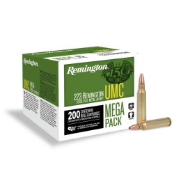 Remington UMC .223 Remington Ammo 55gr FMJ 200-Round Mega Pack