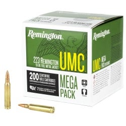 Remington UMC .223 Remington Ammo 55gr FMJ 200-Round Mega Pack